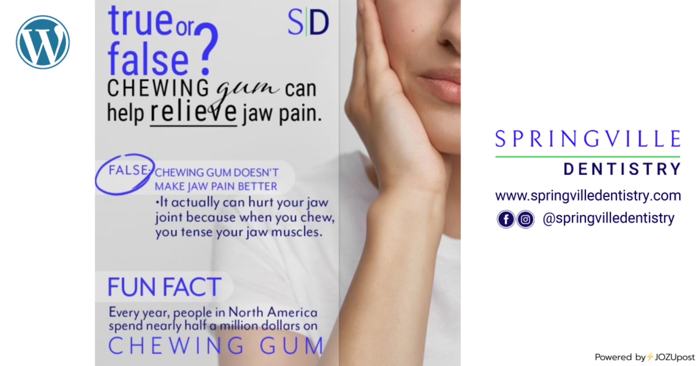Can chewing gum relieve jaw pain? – Springville Dentistry